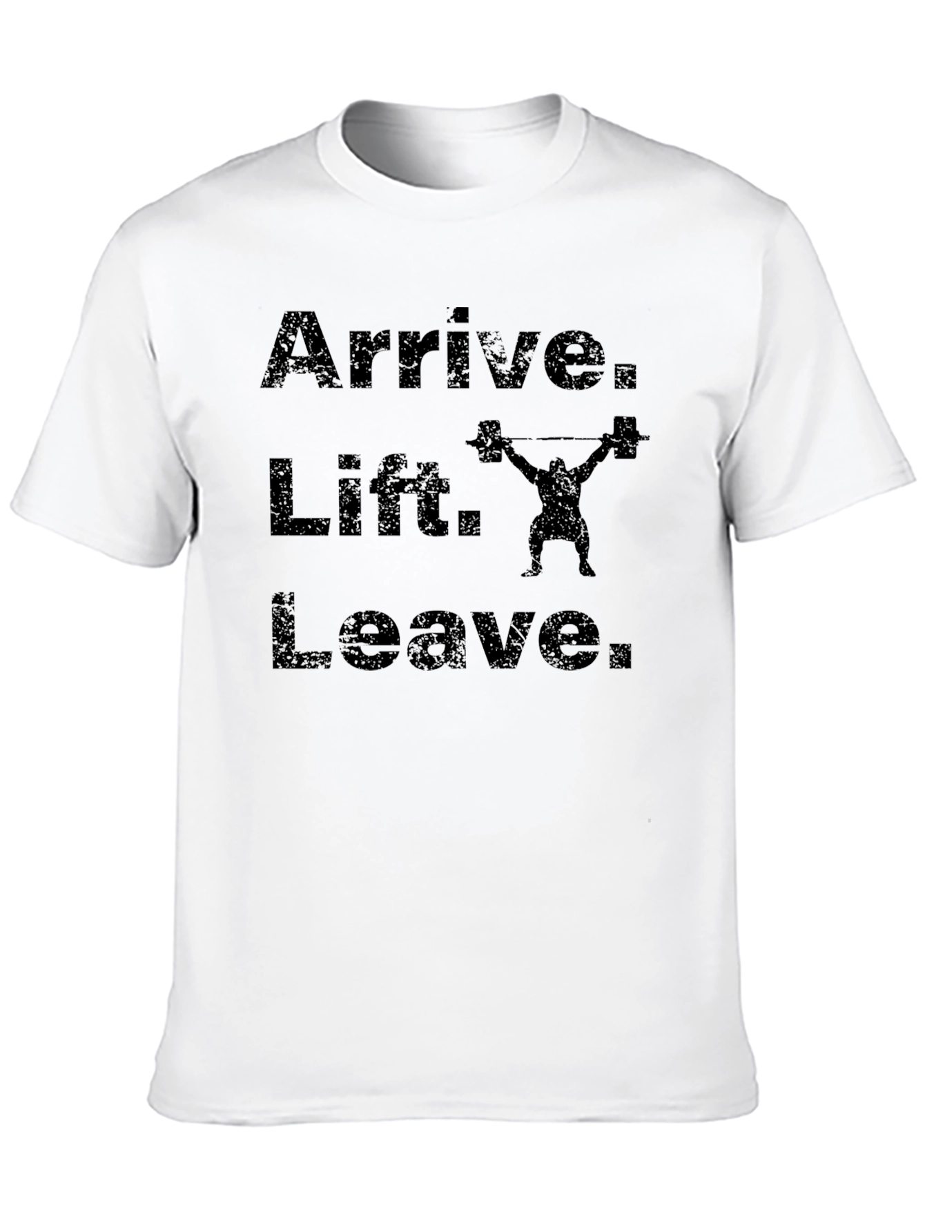 Arrive Lift Leave Mens Black Gym T-Shirt