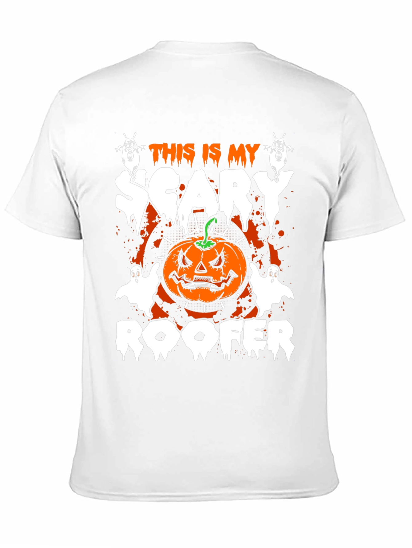 Scary Roofer Halloween T-Shirt