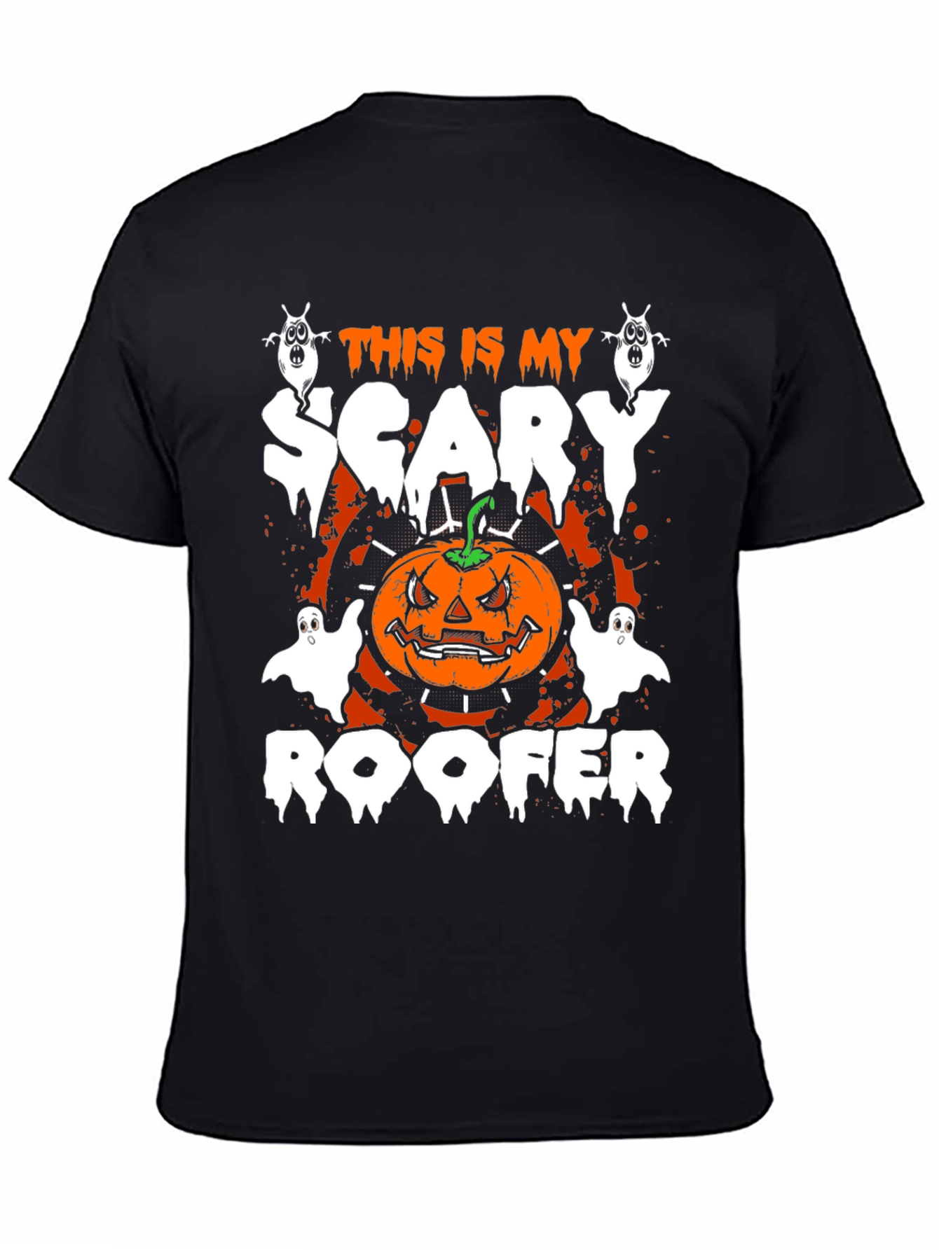 Scary Roofer Halloween T-Shirt