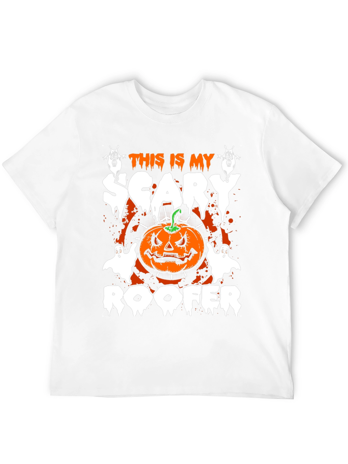 Scary Roofer Halloween T-Shirt
