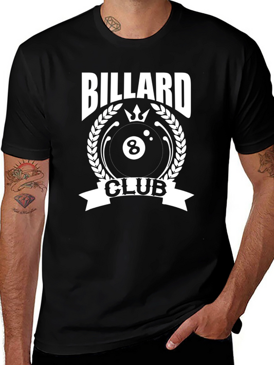 Billiard Club T-Shirt - Cool 8-Ball Design