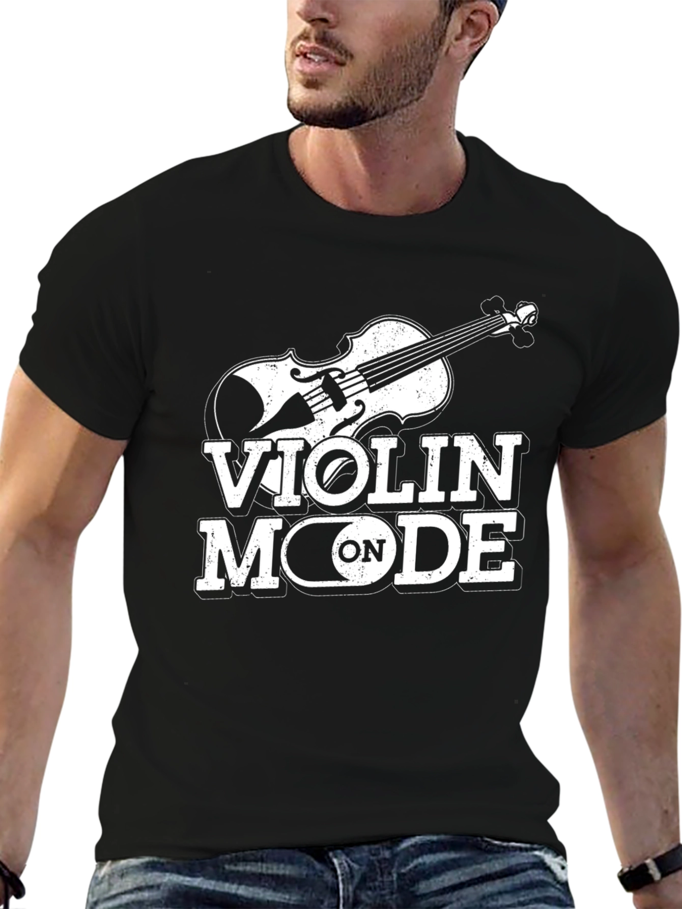 Violin Mode On - Graphic T-Shirt for Musicians