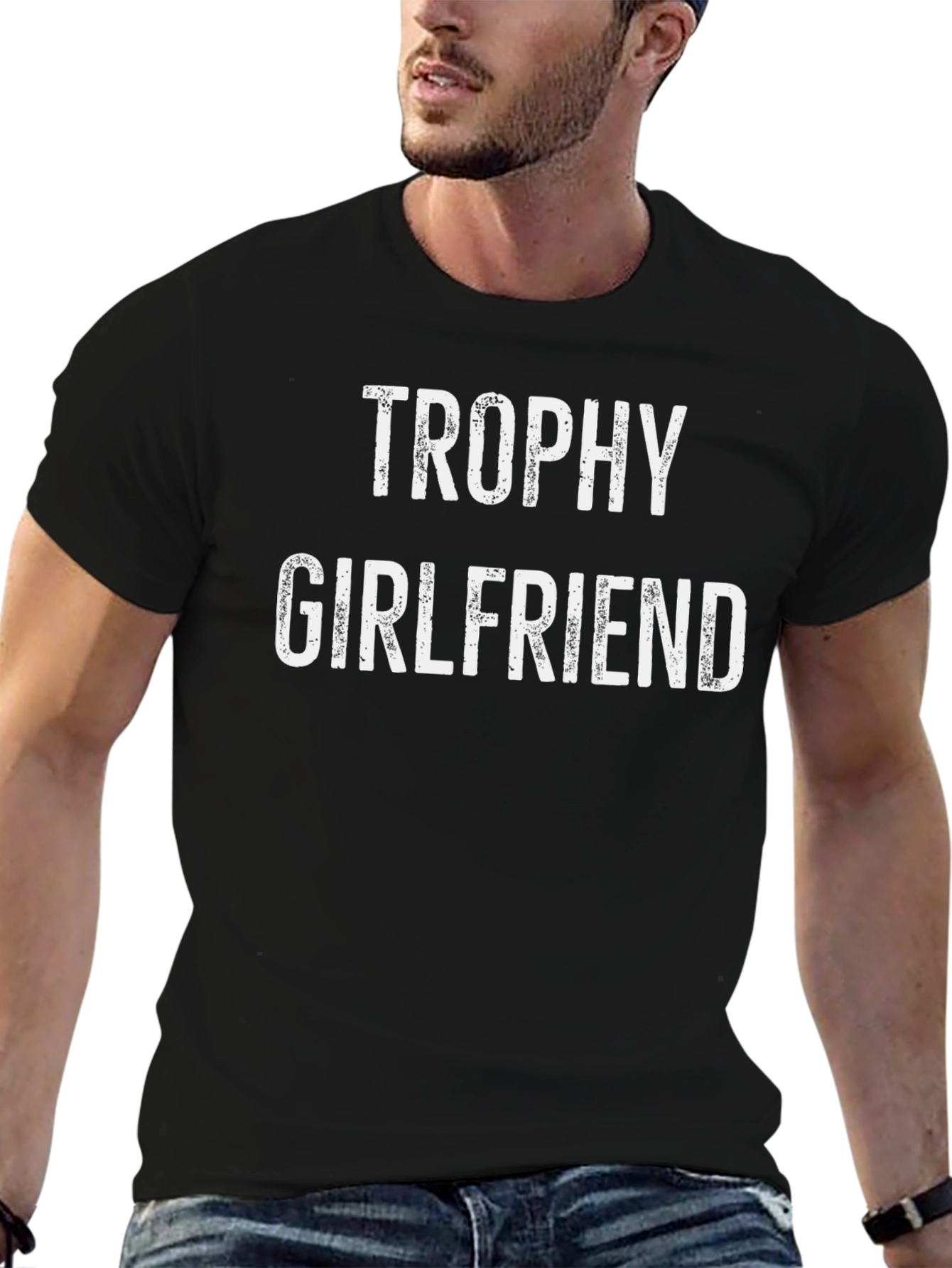 Trophy Girlfriend Graphic Tee - Funny Novelty Shirt
