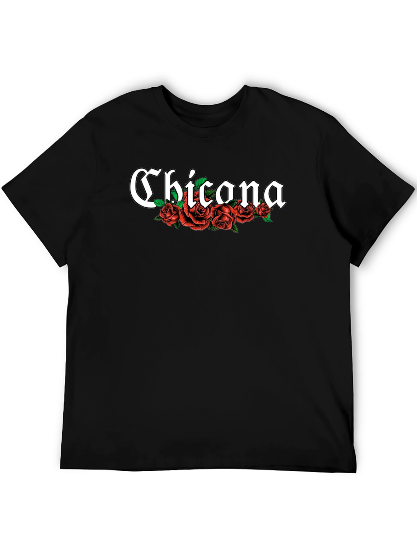 Chicana Rose T-Shirt - Black Tee