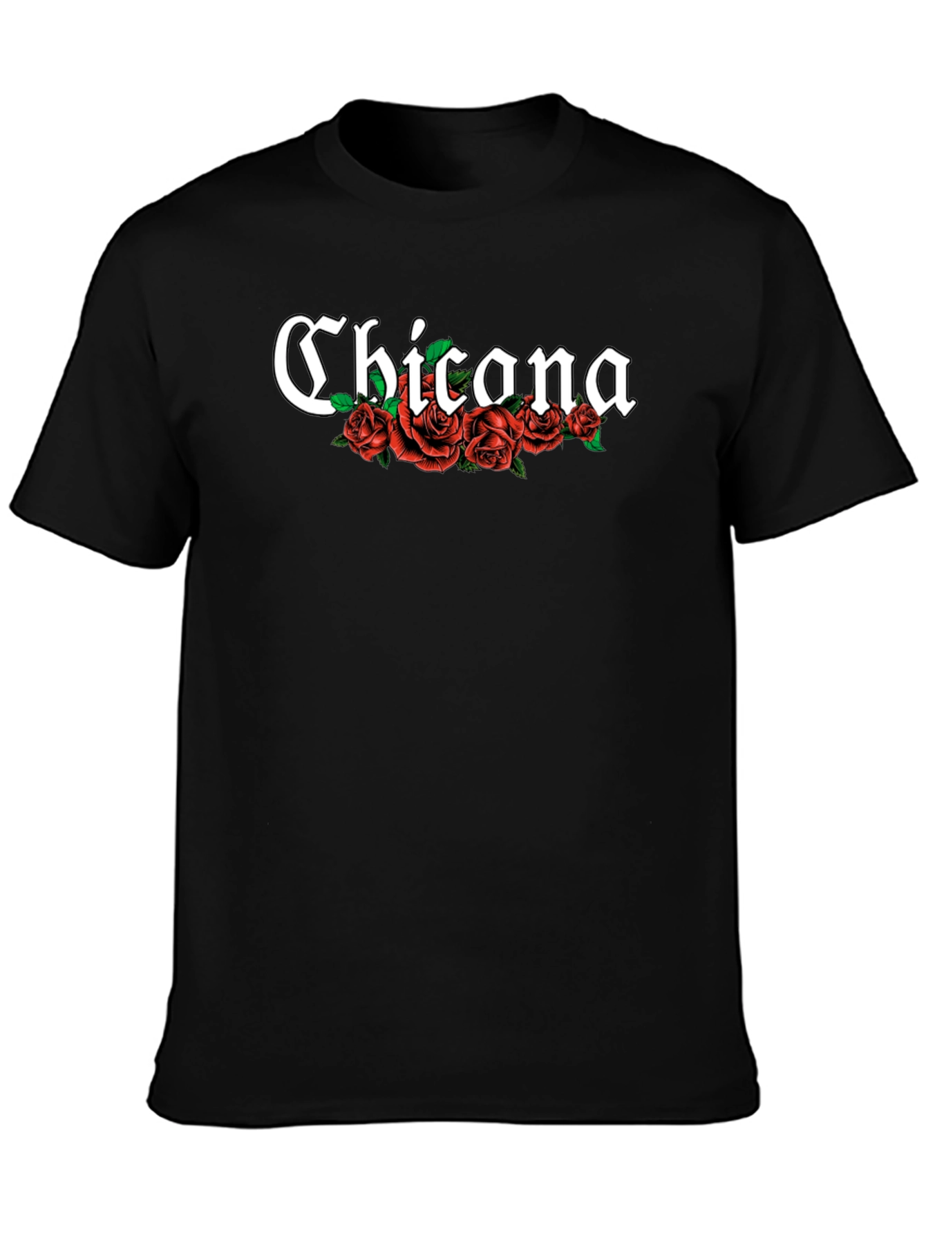 Chicana Rose T-Shirt - Black Tee