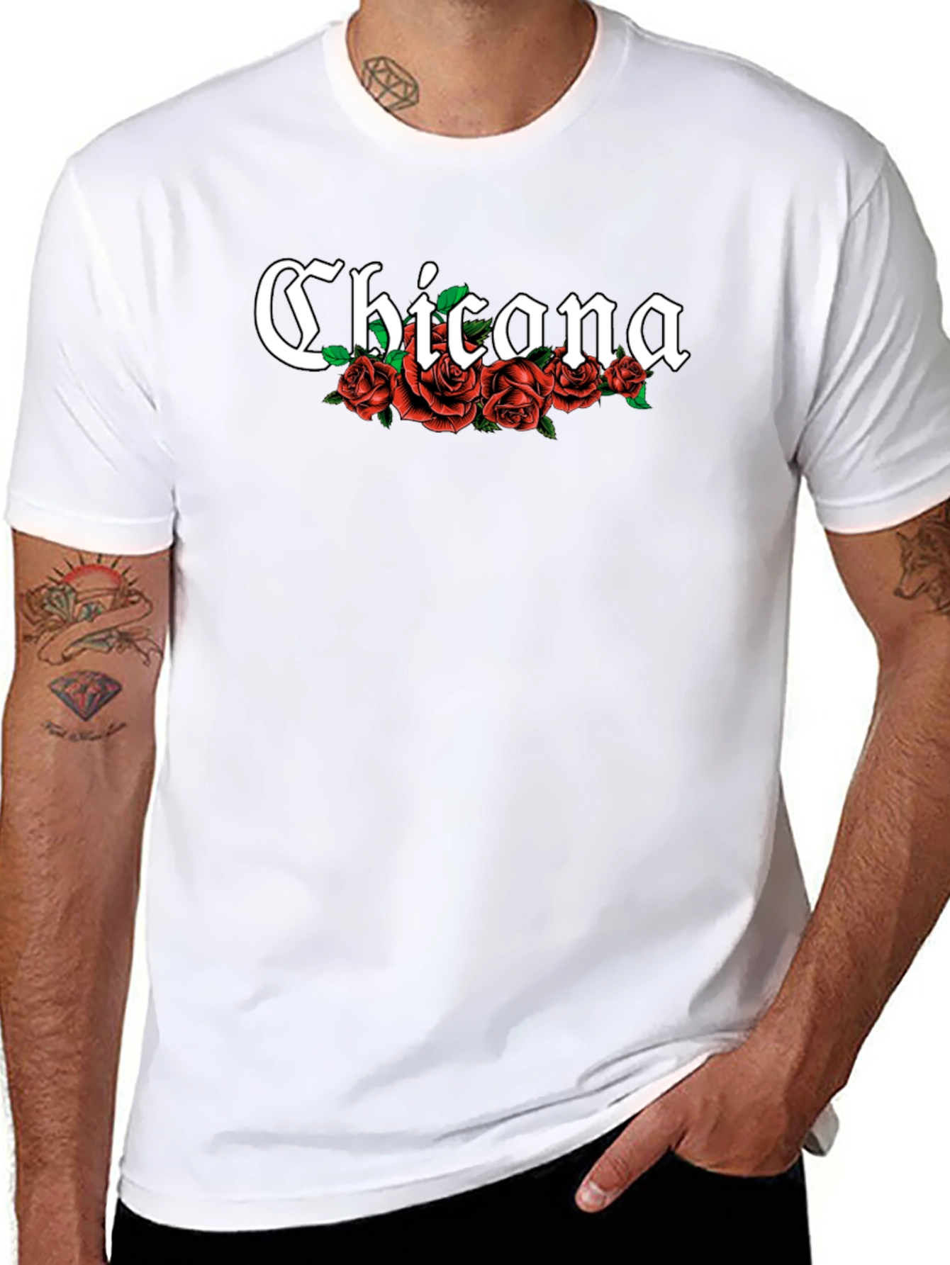 Chicana Rose T-Shirt - Black Tee