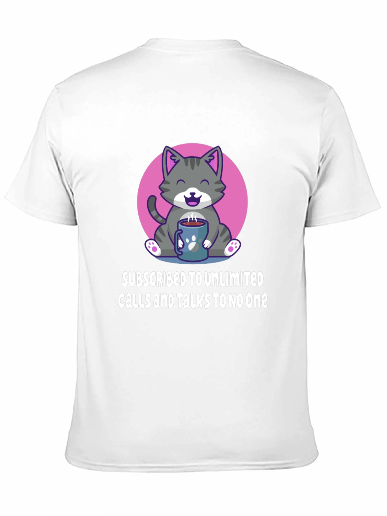 Cat Lover T-Shirt: Unlimited Calls Talks to No One