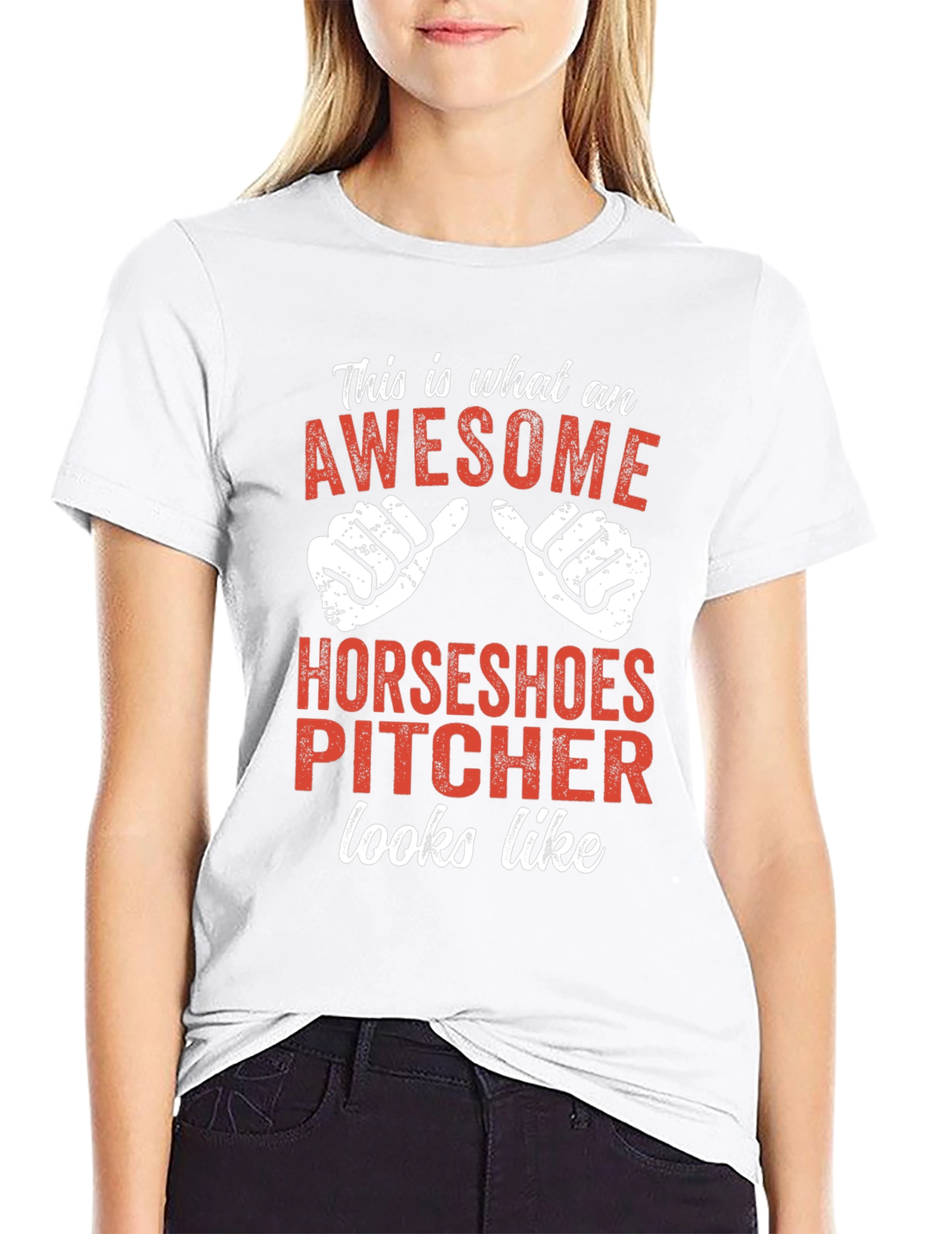 Awesome Horseshoes Pitcher T-Shirt - Funny Gift