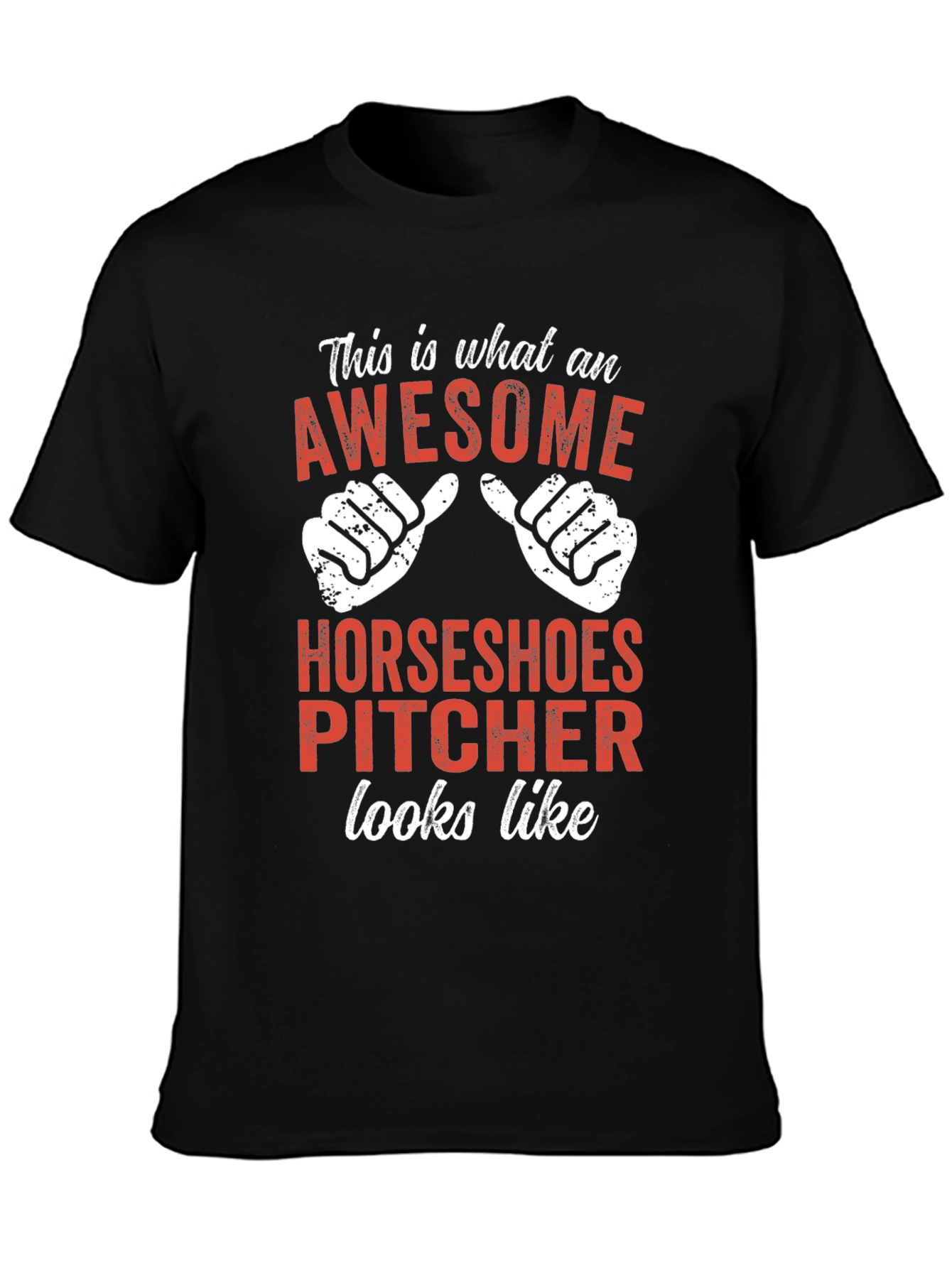 Awesome Horseshoes Pitcher T-Shirt - Funny Gift