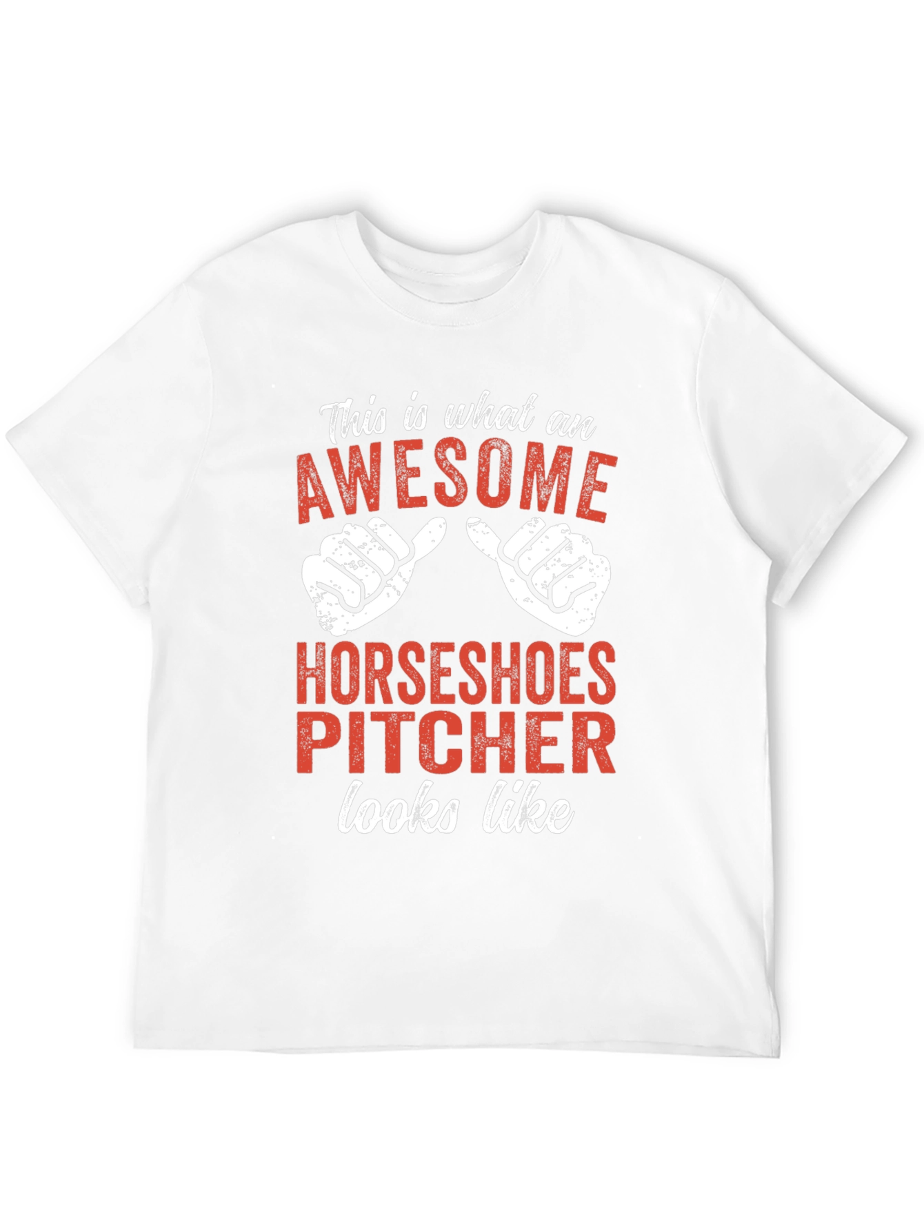 Awesome Horseshoes Pitcher T-Shirt - Funny Gift