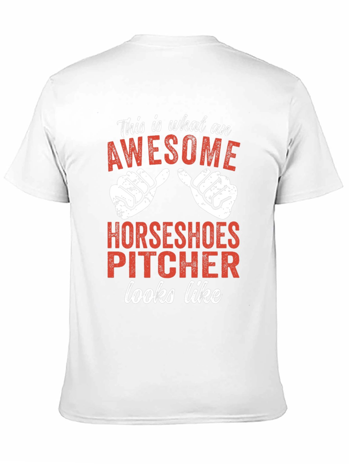 Awesome Horseshoes Pitcher T-Shirt - Funny Gift
