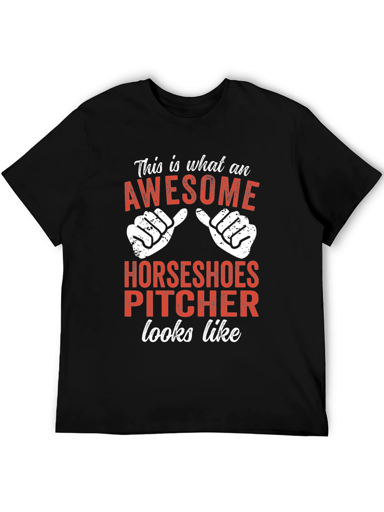 Awesome Horseshoes Pitcher T-Shirt - Funny Gift
