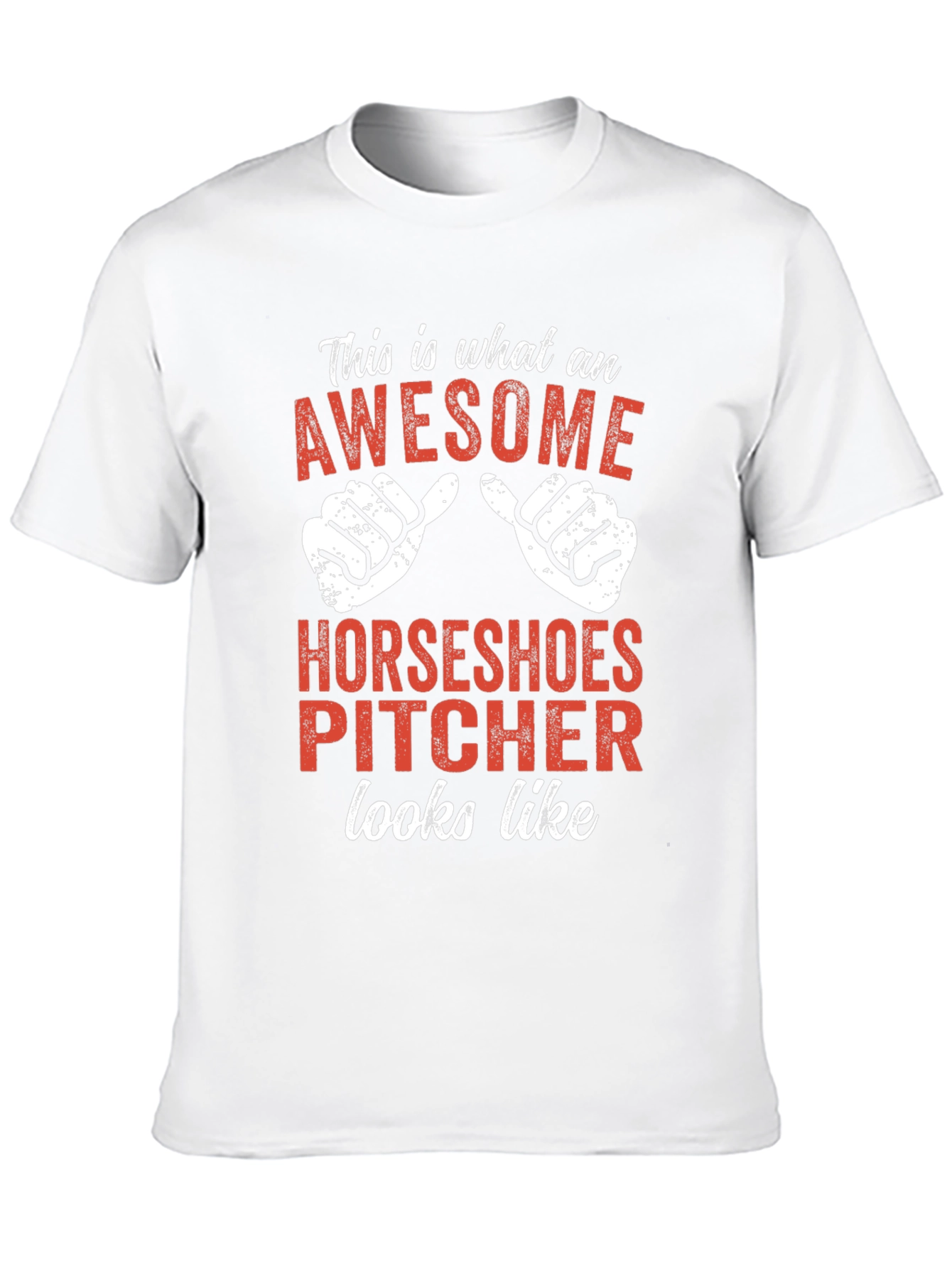 Awesome Horseshoes Pitcher T-Shirt - Funny Gift
