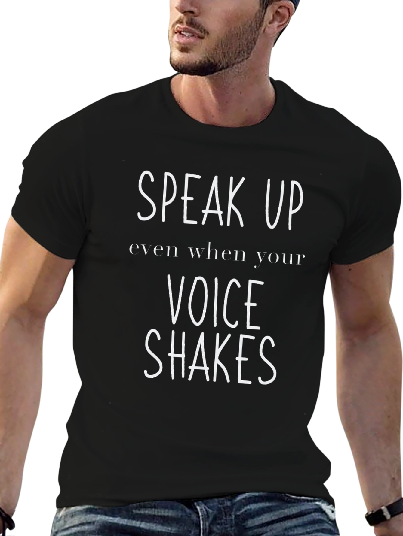 Speak Up T-Shirt Motivational Quote Tee