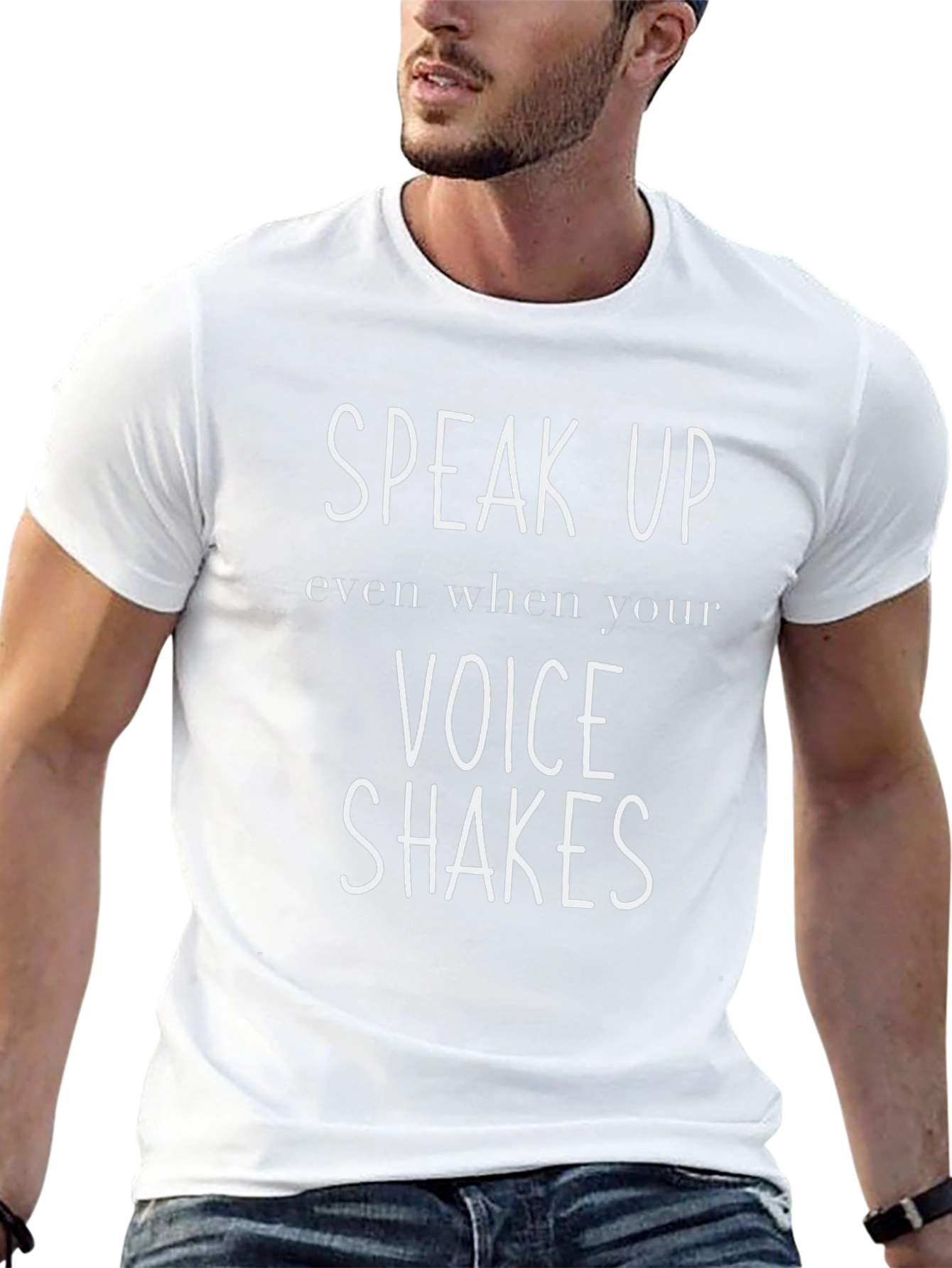 Speak Up T-Shirt Motivational Quote Tee