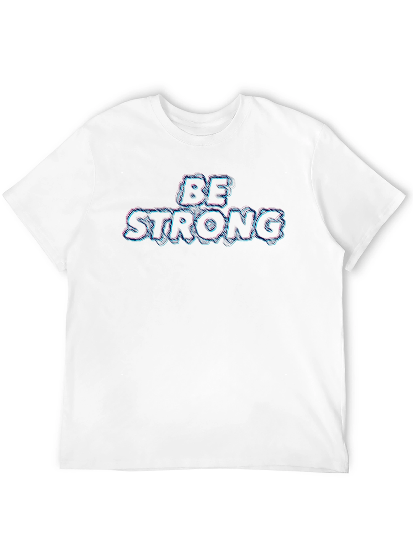 Be Strong Graphic T-Shirt - Black Cotton Tee