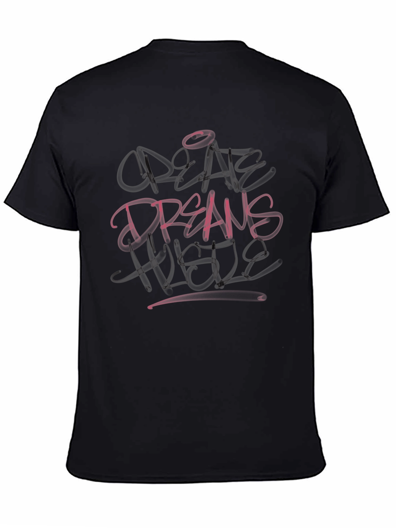 Create Dreams Achieve Goals Black T-Shirt