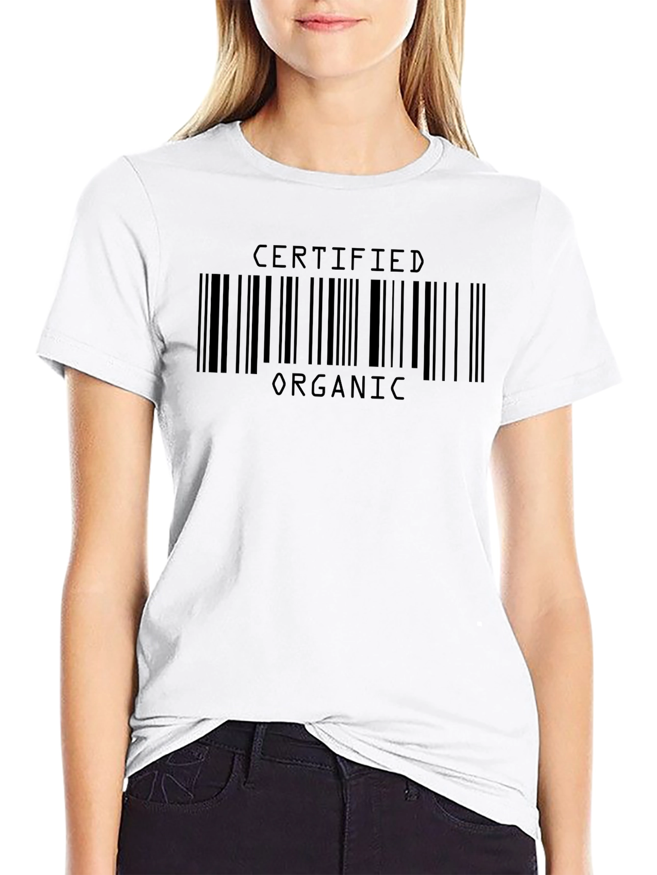 Certified Organic Barcode Graphic Tee