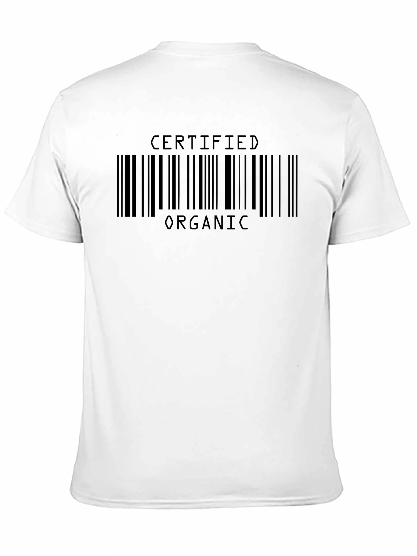 Certified Organic Barcode Graphic Tee