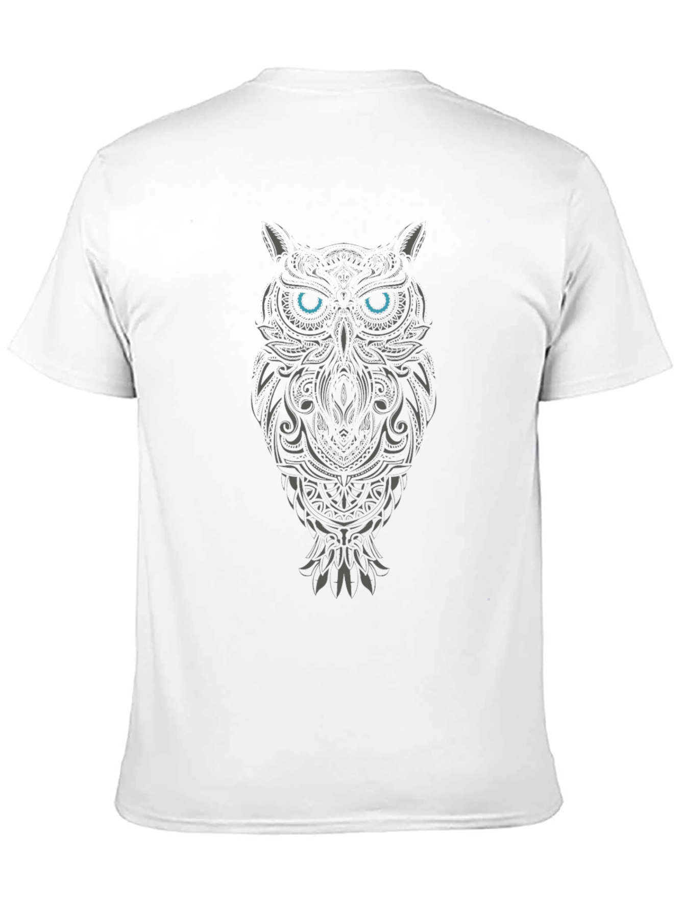 Tribal Owl Graphic Tee - Blue Eyes
