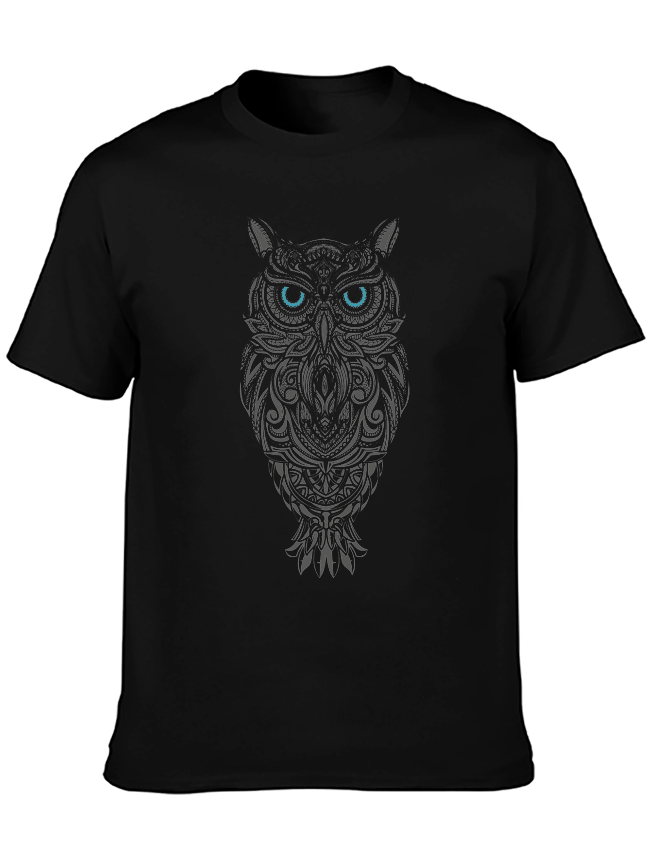 Tribal Owl Graphic Tee - Blue Eyes