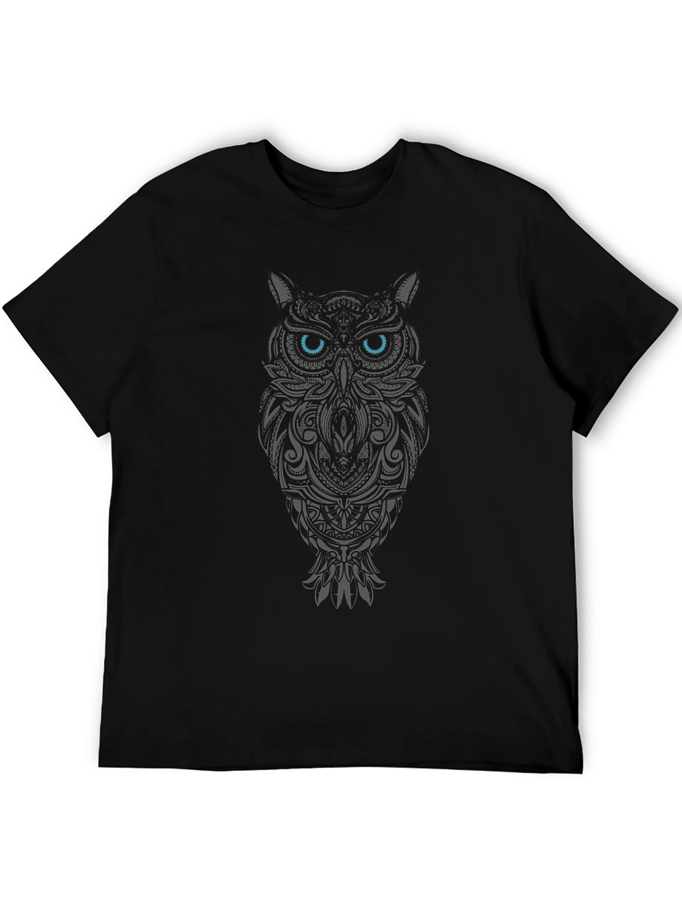 Tribal Owl Graphic Tee - Blue Eyes