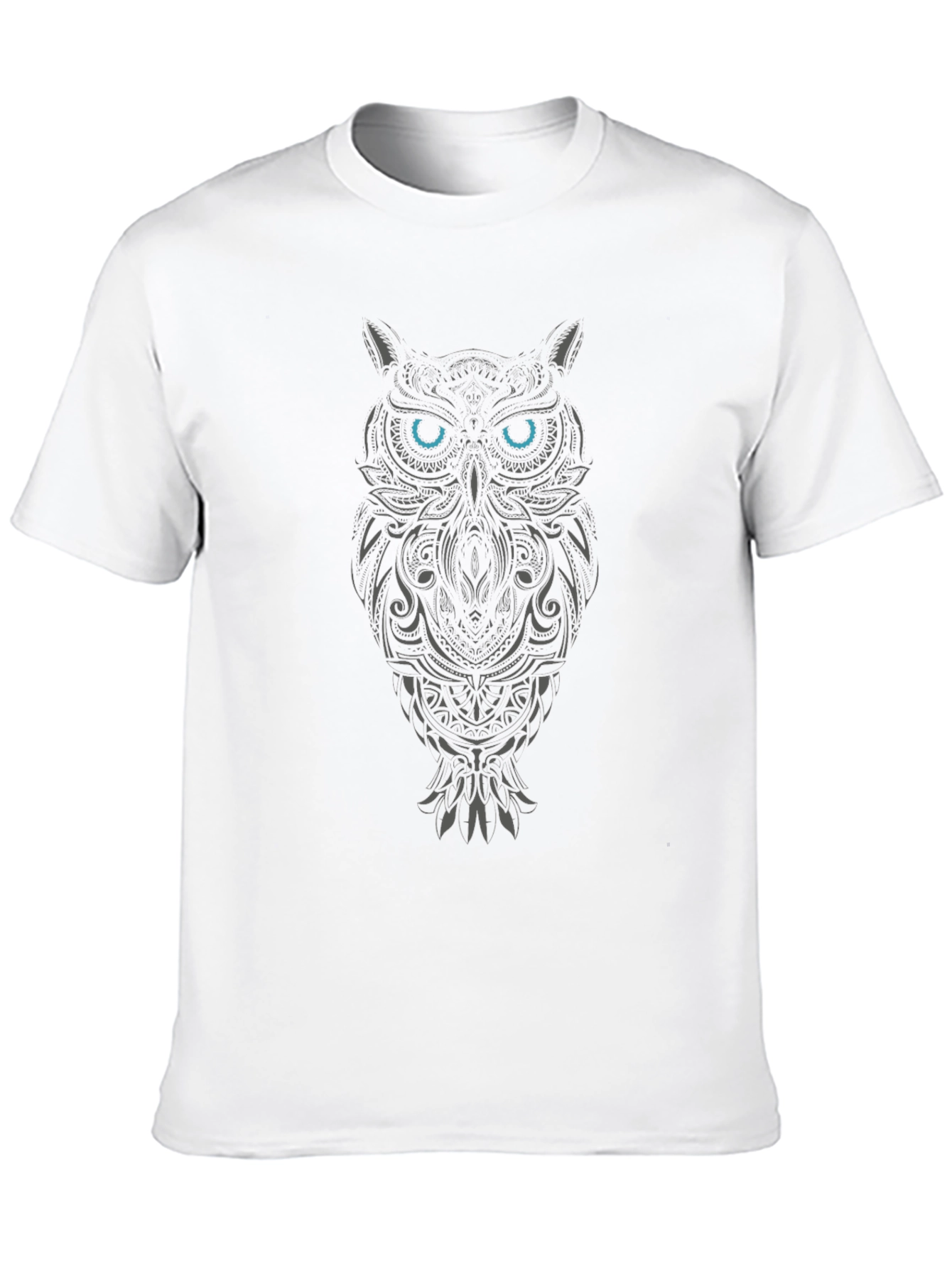 Tribal Owl Graphic Tee - Blue Eyes