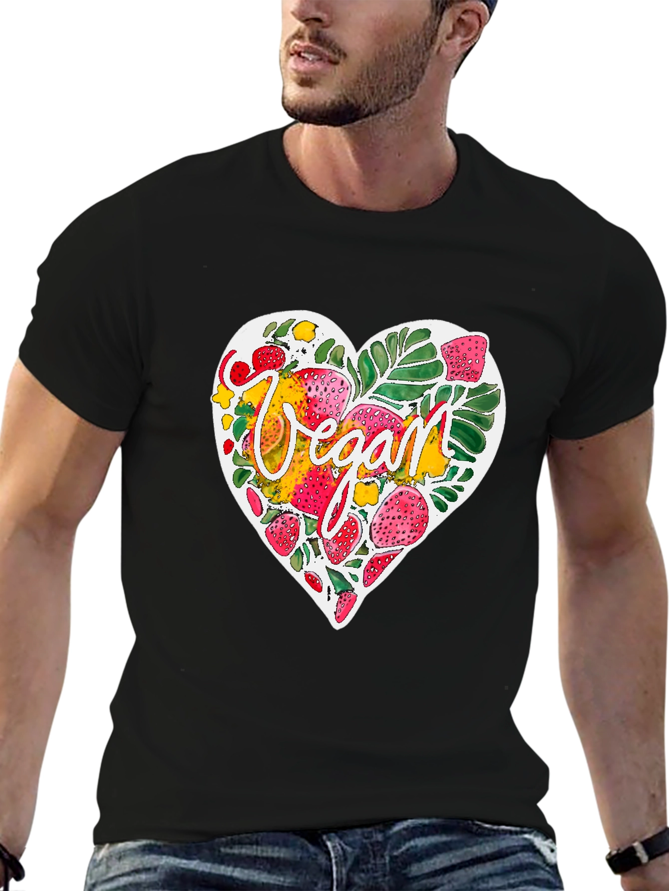 Vegan Heart T-Shirt - Plant-Based Apparel