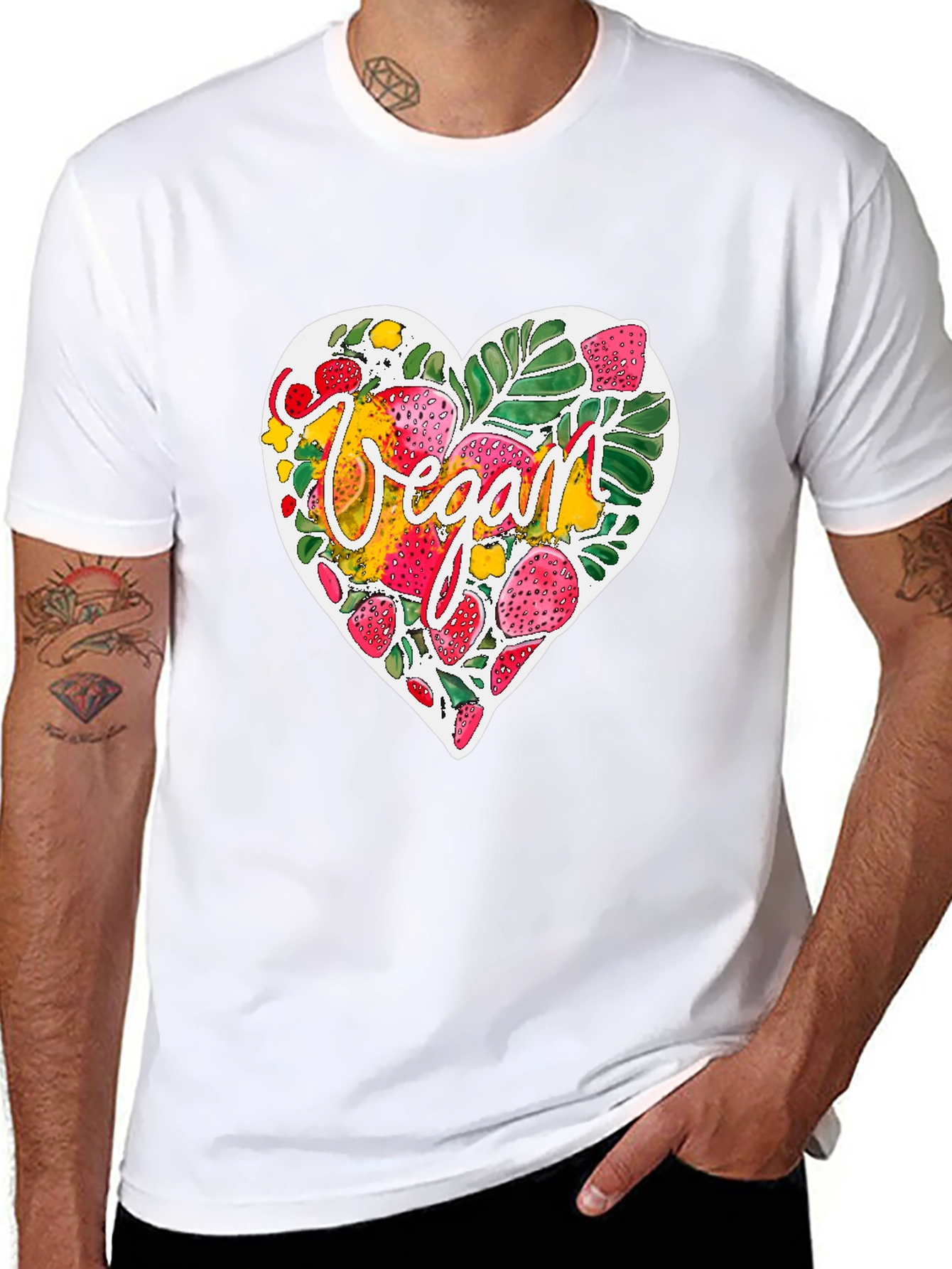 Vegan Heart T-Shirt - Plant-Based Apparel