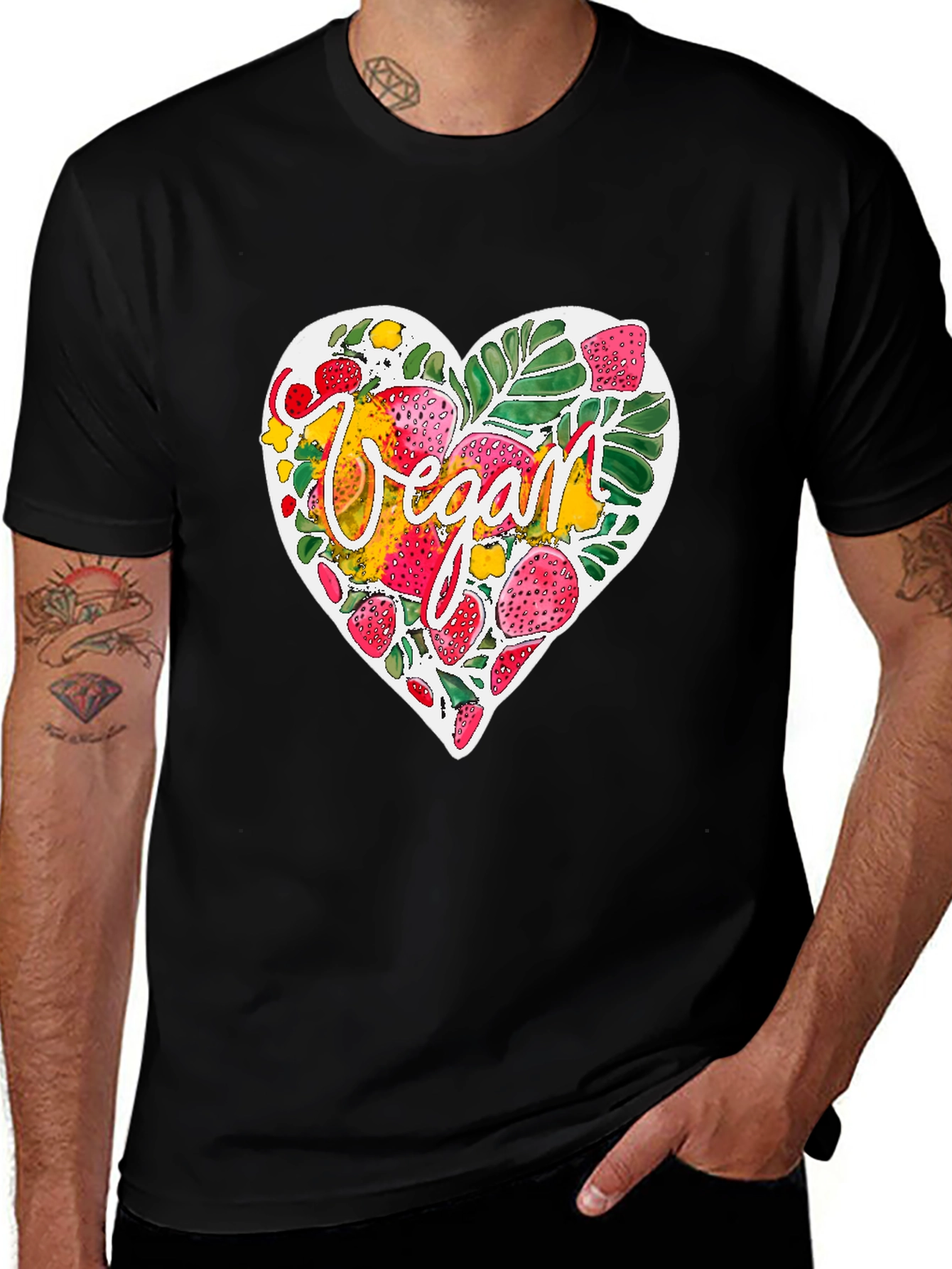 Vegan Heart T-Shirt - Plant-Based Apparel