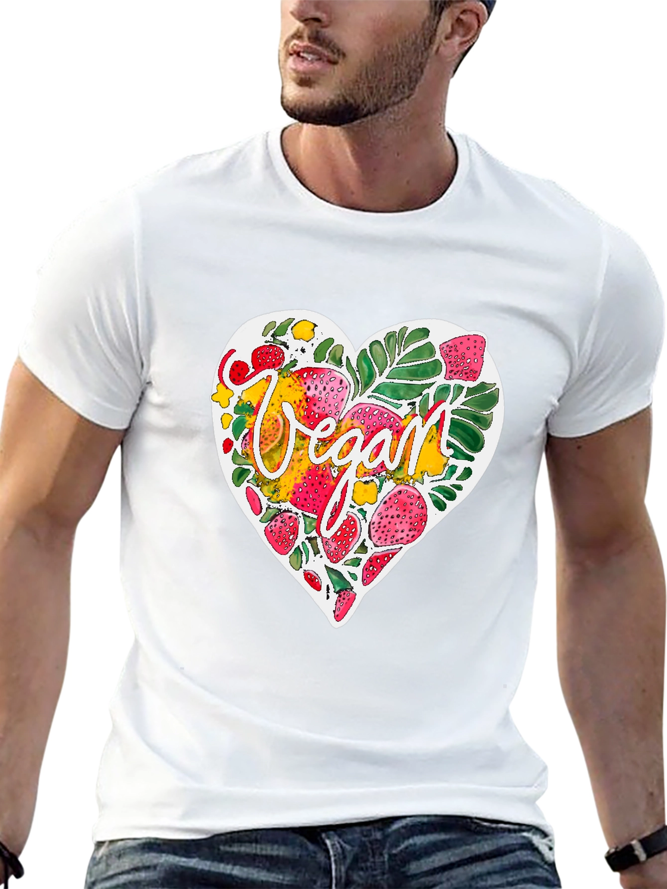 Vegan Heart T-Shirt - Plant-Based Apparel