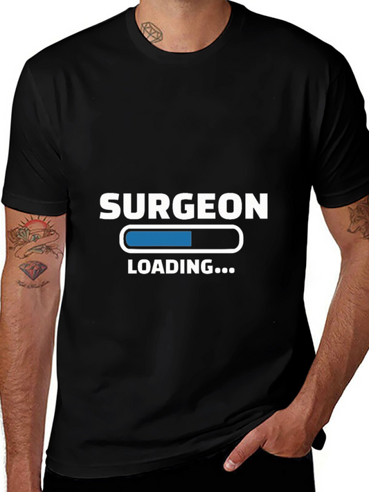 Surgeon Loading Funny Black T-Shirt