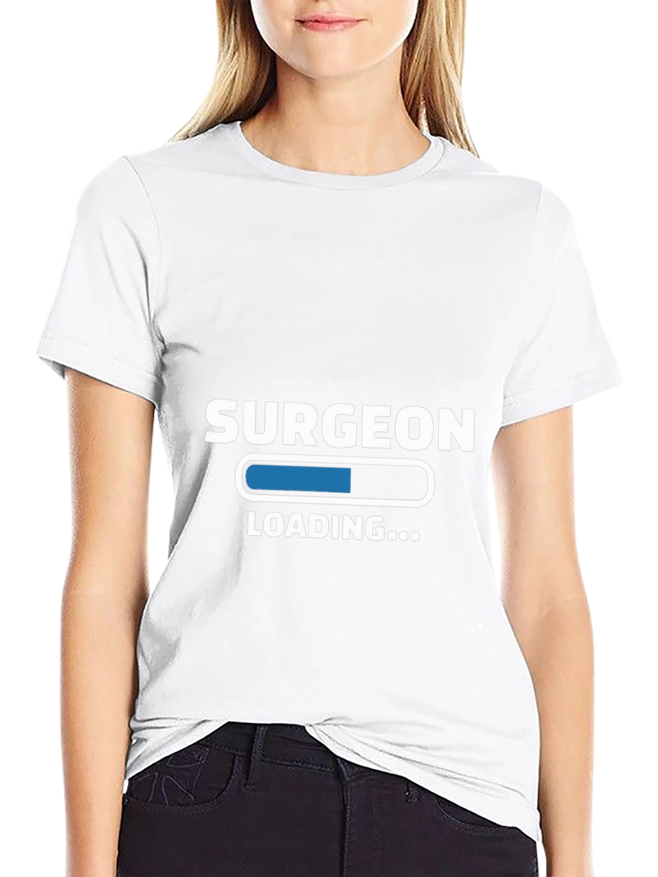 Surgeon Loading Funny Black T-Shirt
