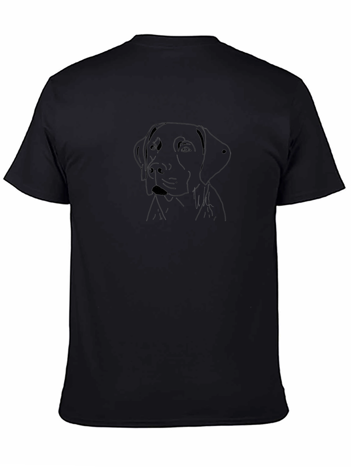 Black Dog Outline T-Shirt