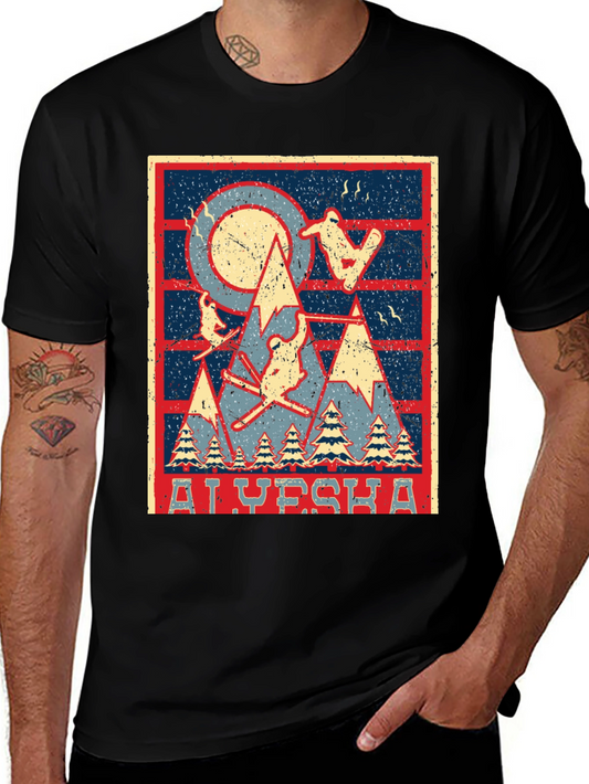 Vintage Aleyeska Skiing Graphic Tee