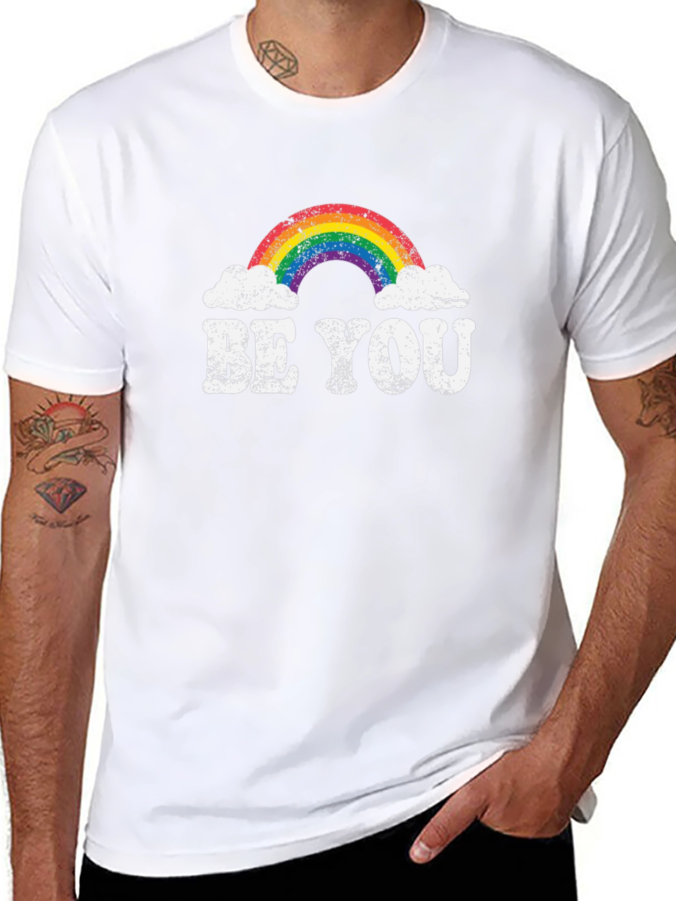 Be You Rainbow Graphic Tee - Pride Fashion