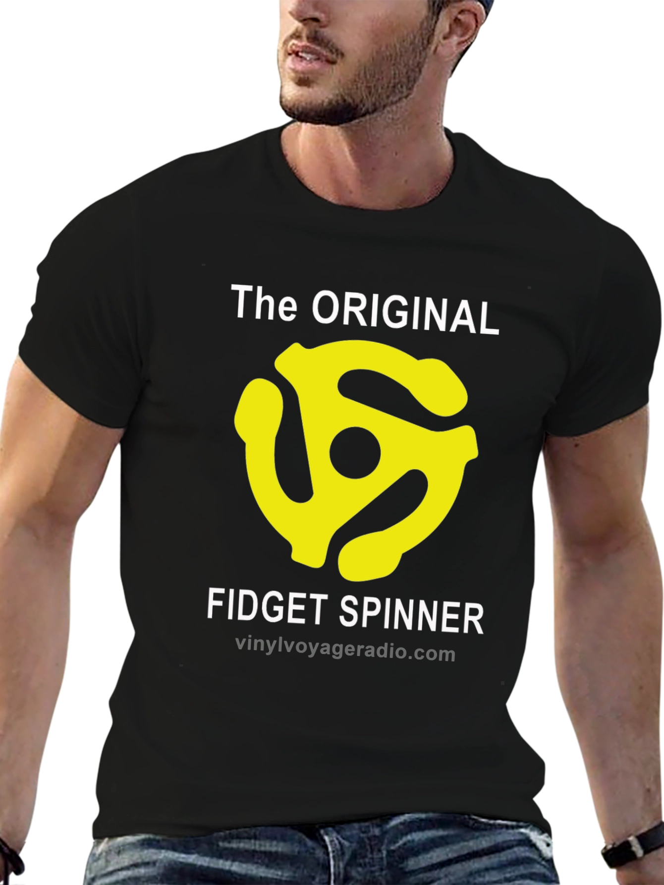 The Original Fidget Spinner Black T-Shirt