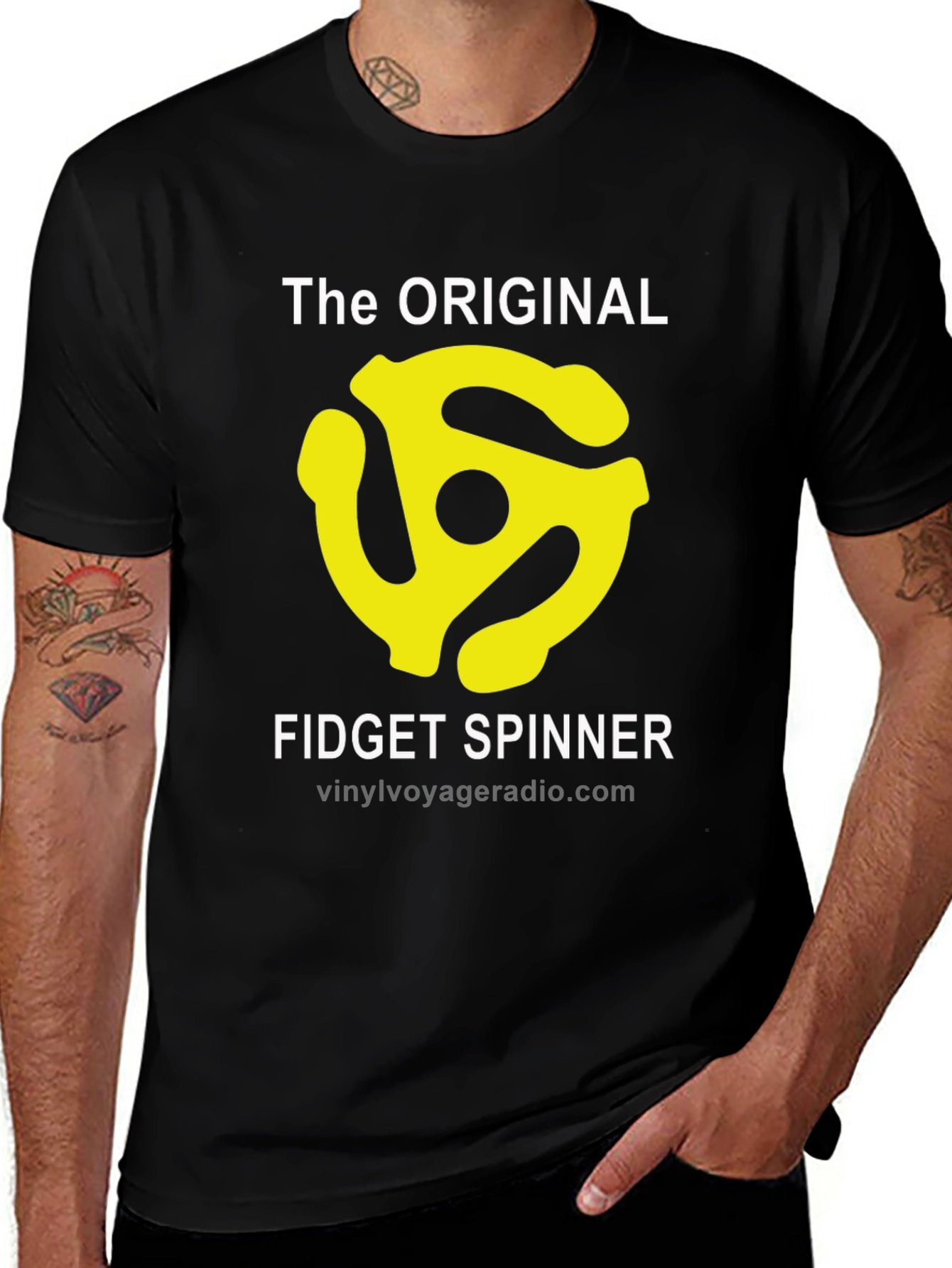 The Original Fidget Spinner Black T-Shirt