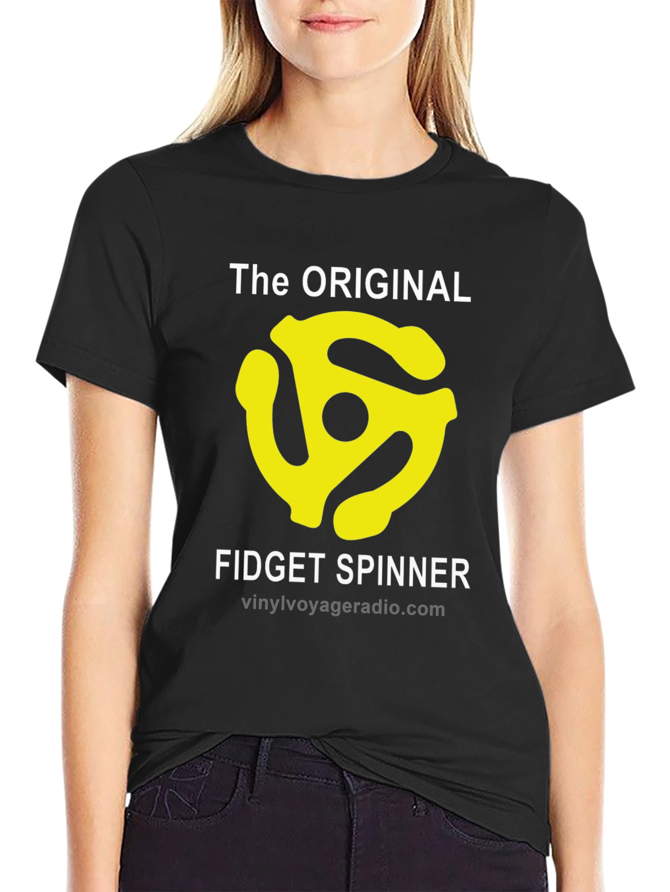 The Original Fidget Spinner Black T-Shirt