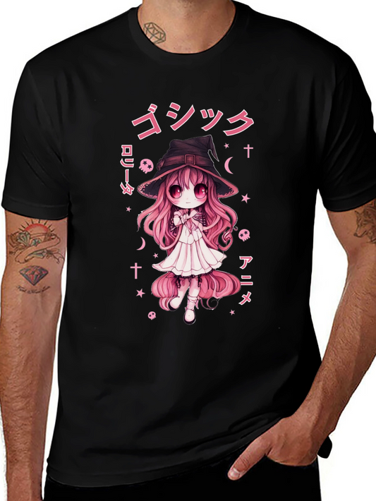 Anime Witch T-Shirt - Gothic Lolita Style
