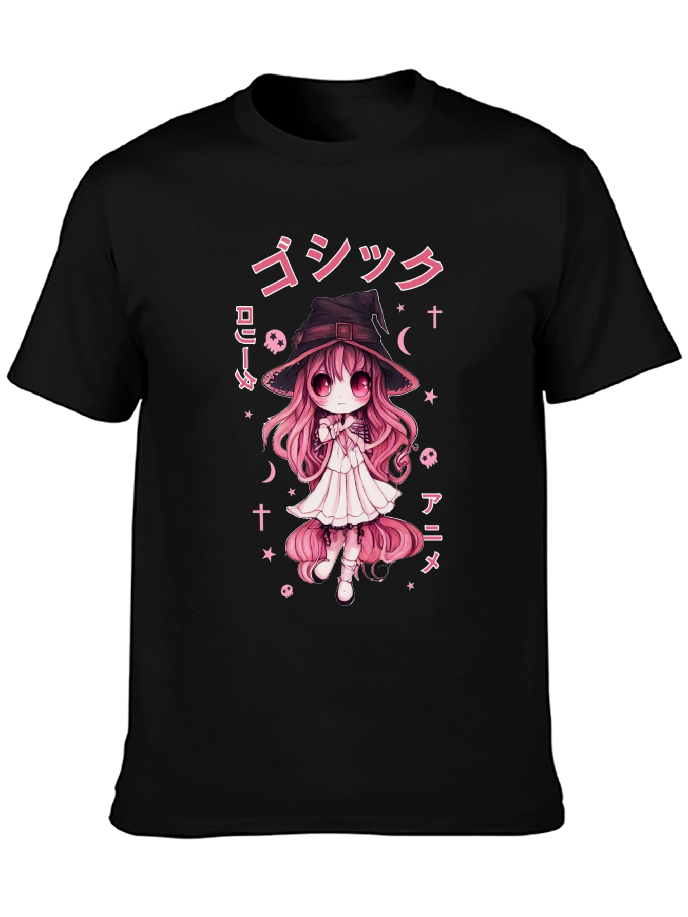 Anime Witch T-Shirt - Gothic Lolita Style