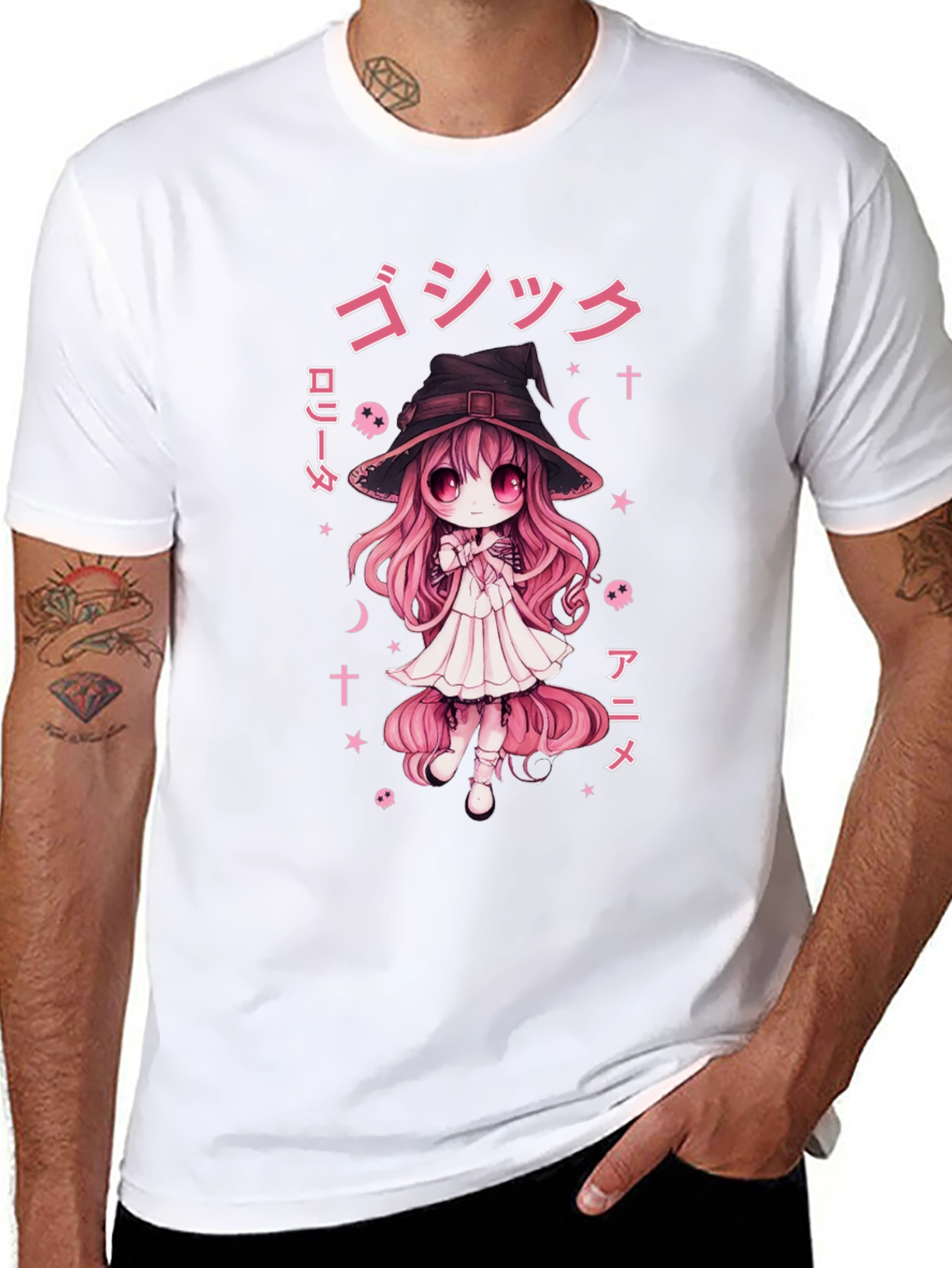 Anime Witch T-Shirt - Gothic Lolita Style