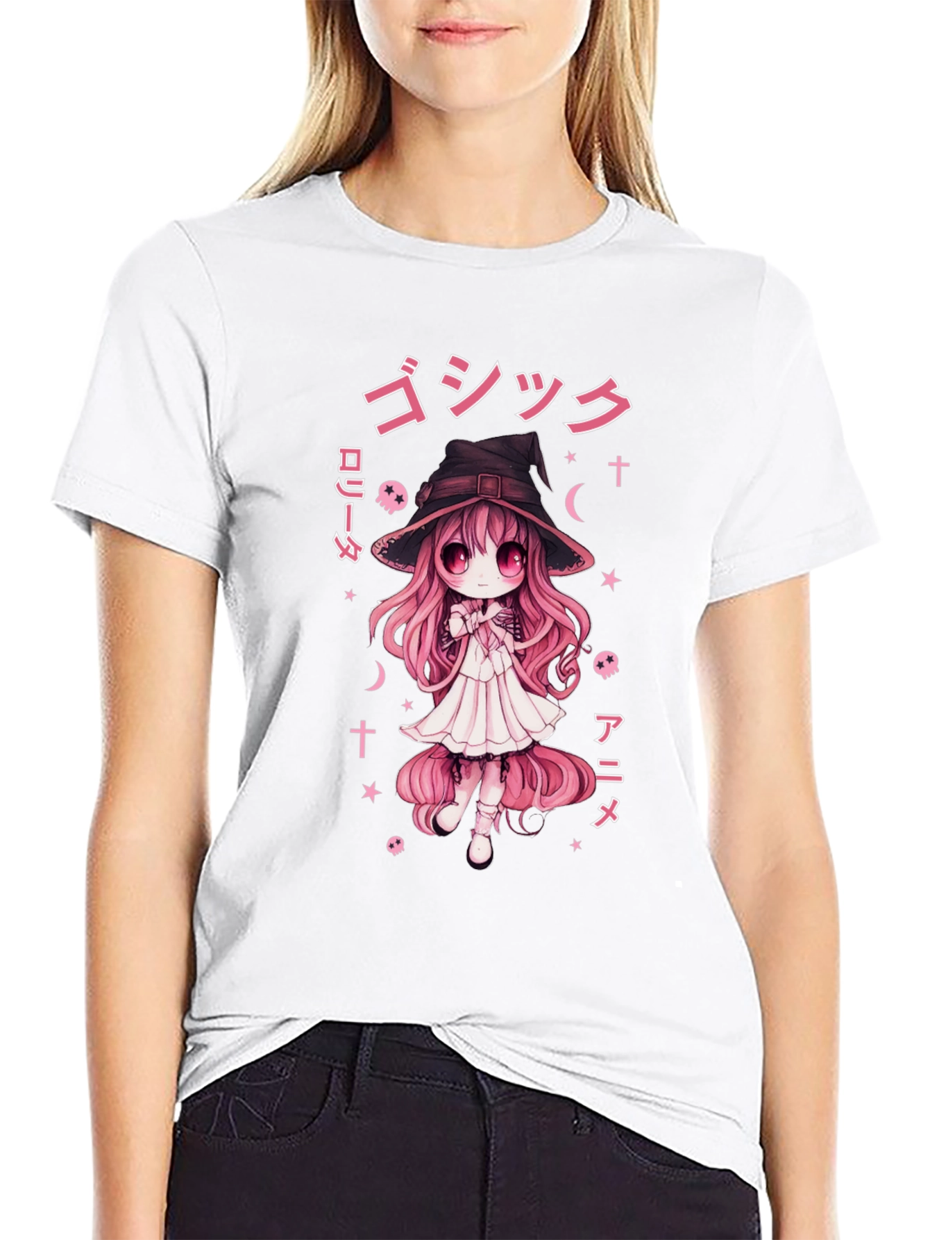 Anime Witch T-Shirt - Gothic Lolita Style
