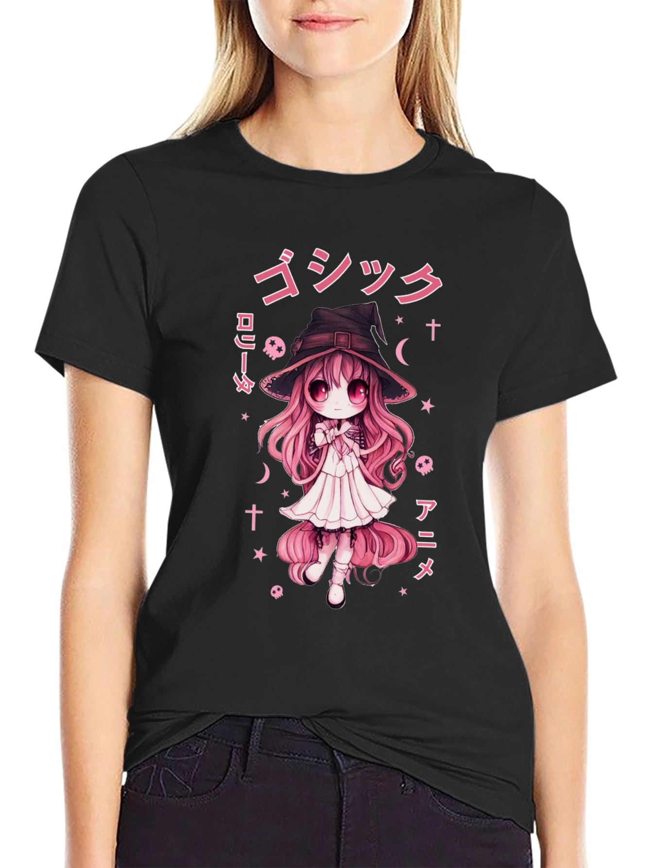 Anime Witch T-Shirt - Gothic Lolita Style