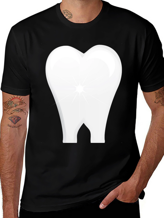 Tooth Graphic Black T-Shirt Dental Humor