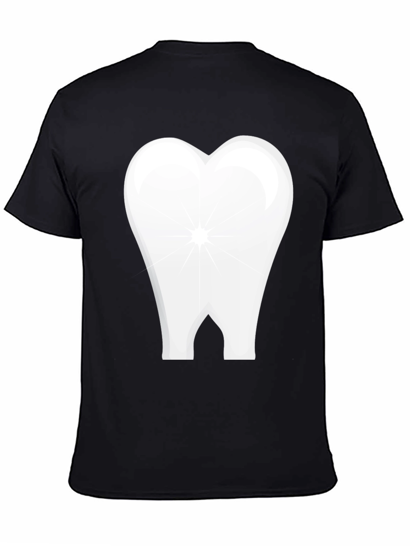 Tooth Graphic Black T-Shirt Dental Humor
