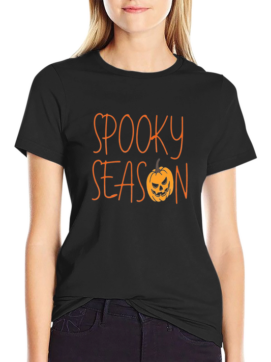 Spooky Season Black T-Shirt - Halloween Apparel
