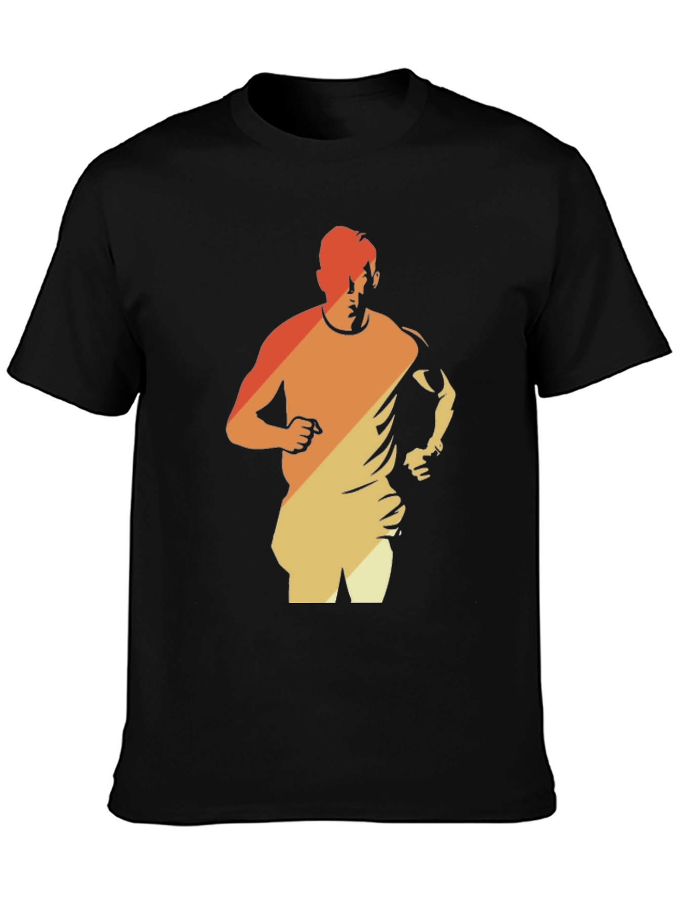 Retro Runner Graphic Tee - Black