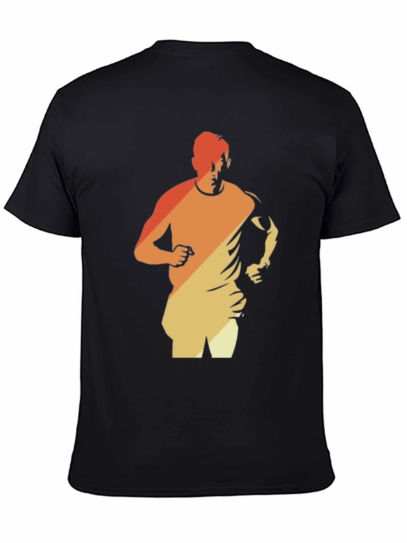 Retro Runner Graphic Tee - Black