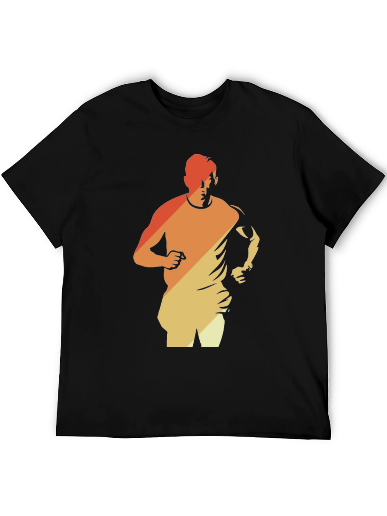 Retro Runner Graphic Tee - Black